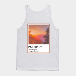 Pantone Swatch Canyon Sunset Tank Top